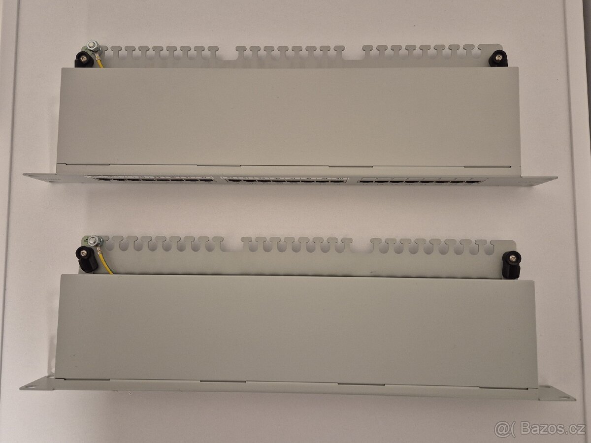 Patch panel SCHRACK, 24xRJ45, 19", 1U. - 3