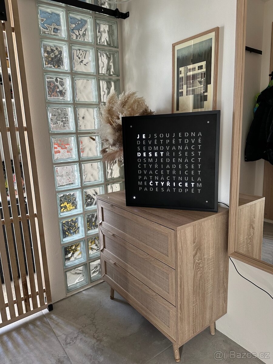 Slovní hodiny (word clock) velké - 3