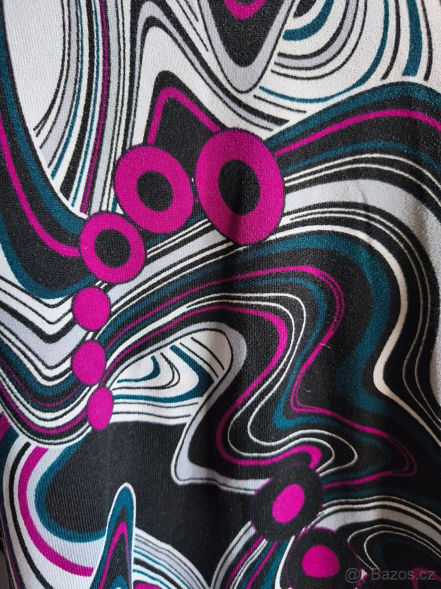 dámský vzorovaný pulovr se stojáčkem, vel.M - 3