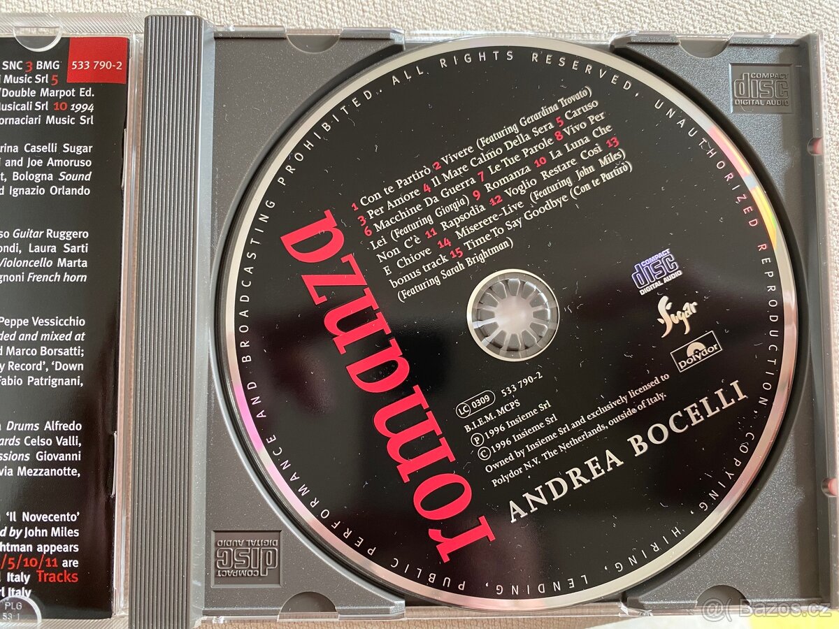Andrea Bocelli - Romanza CD top stav - 3