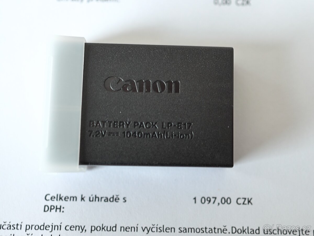 Originální akumulátor CANON LP-E17 - 3