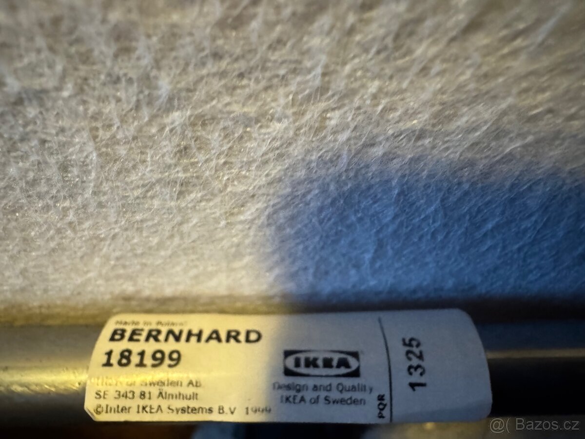 Židle IKEA Bernhard bílá kůže - 3