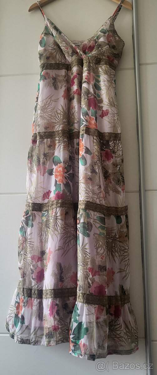 Dlouhé šaty na ramínka C&A vel.38 - 3