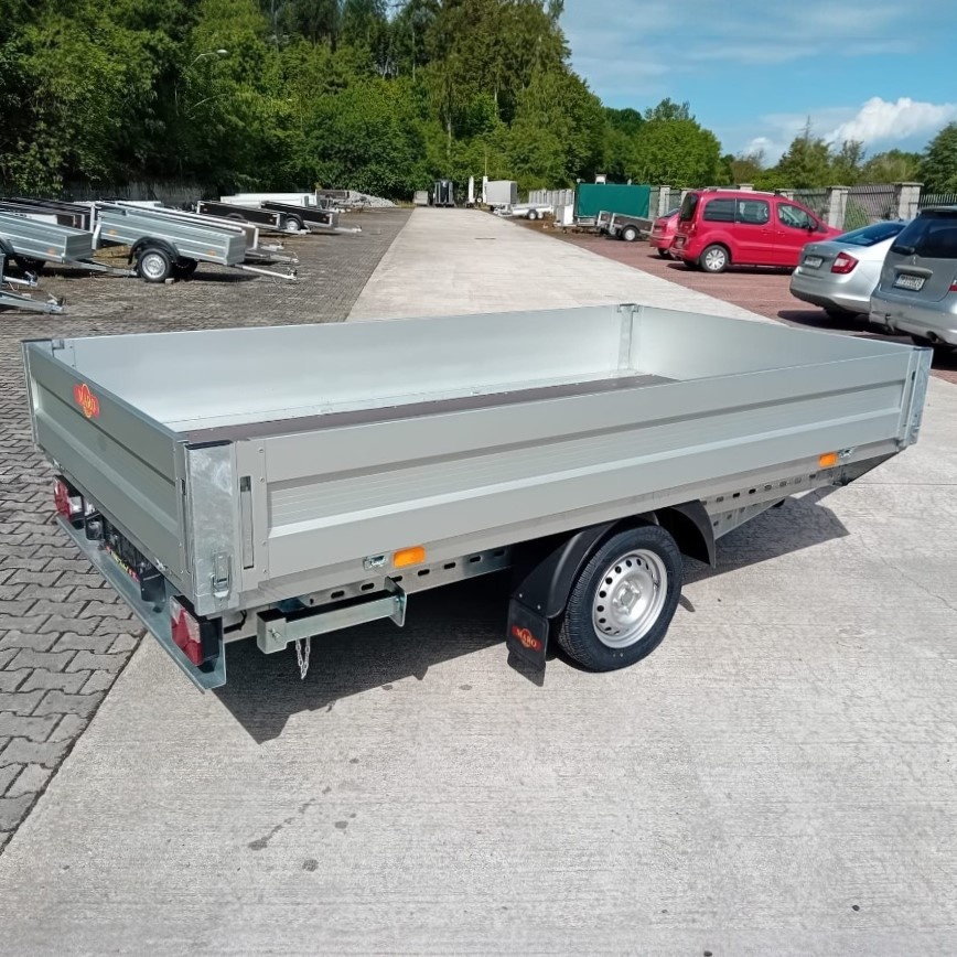 Řidičák B přívěsný vozík/plato 3,02m x 1,62m, ALU bočnice - 3