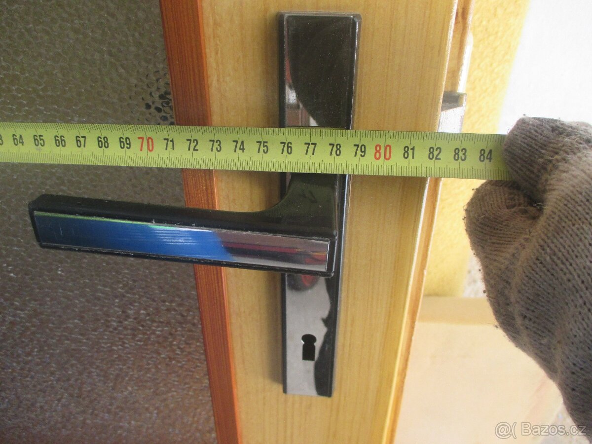 3x starší dveře-2x80P,proskl.1x90P.proskl."fládrované,pěkné - 3