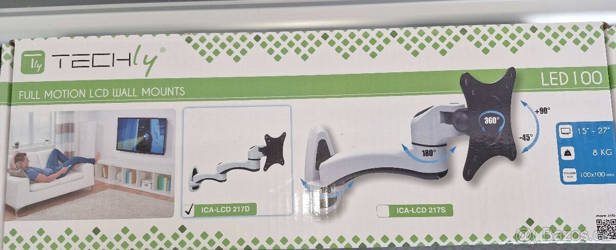 drzak monitoru na zed Techly LED 100 - 3