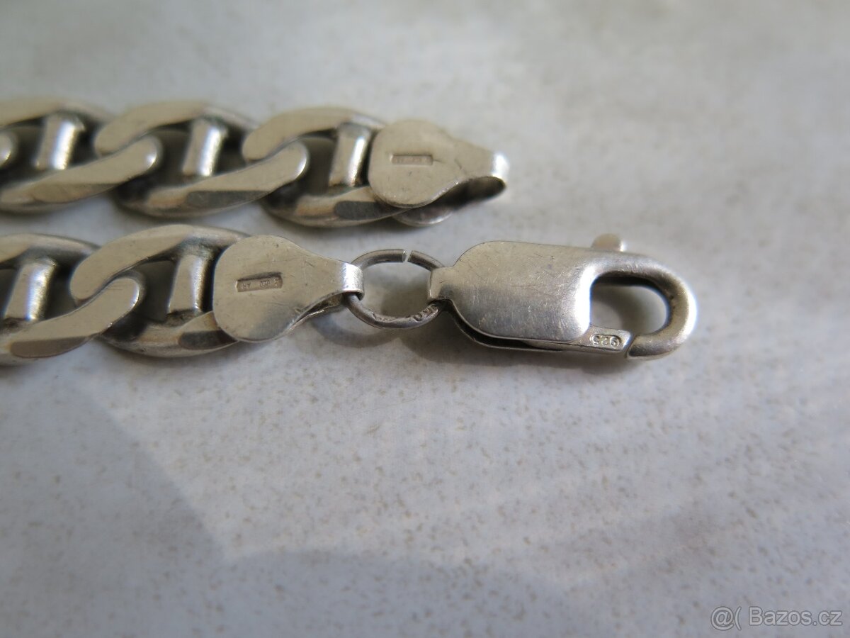 Masivní pánský řetízek a náramek - stříbro 925 - 3