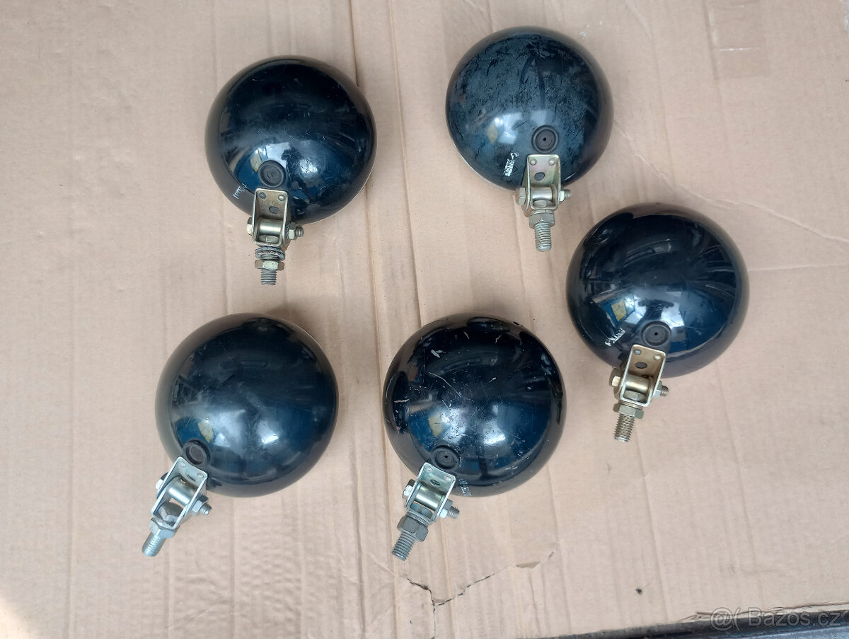 Mlhovky kovové kulaté PAL, černé, nepoužité - 3