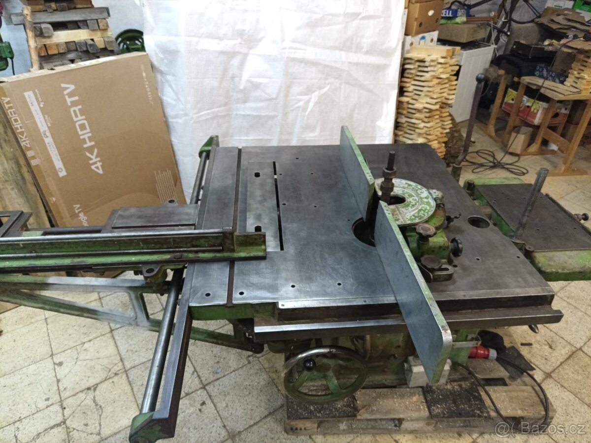 Trojkombinace BAUERLE – litinová pila / frézka / dlabačka - 3