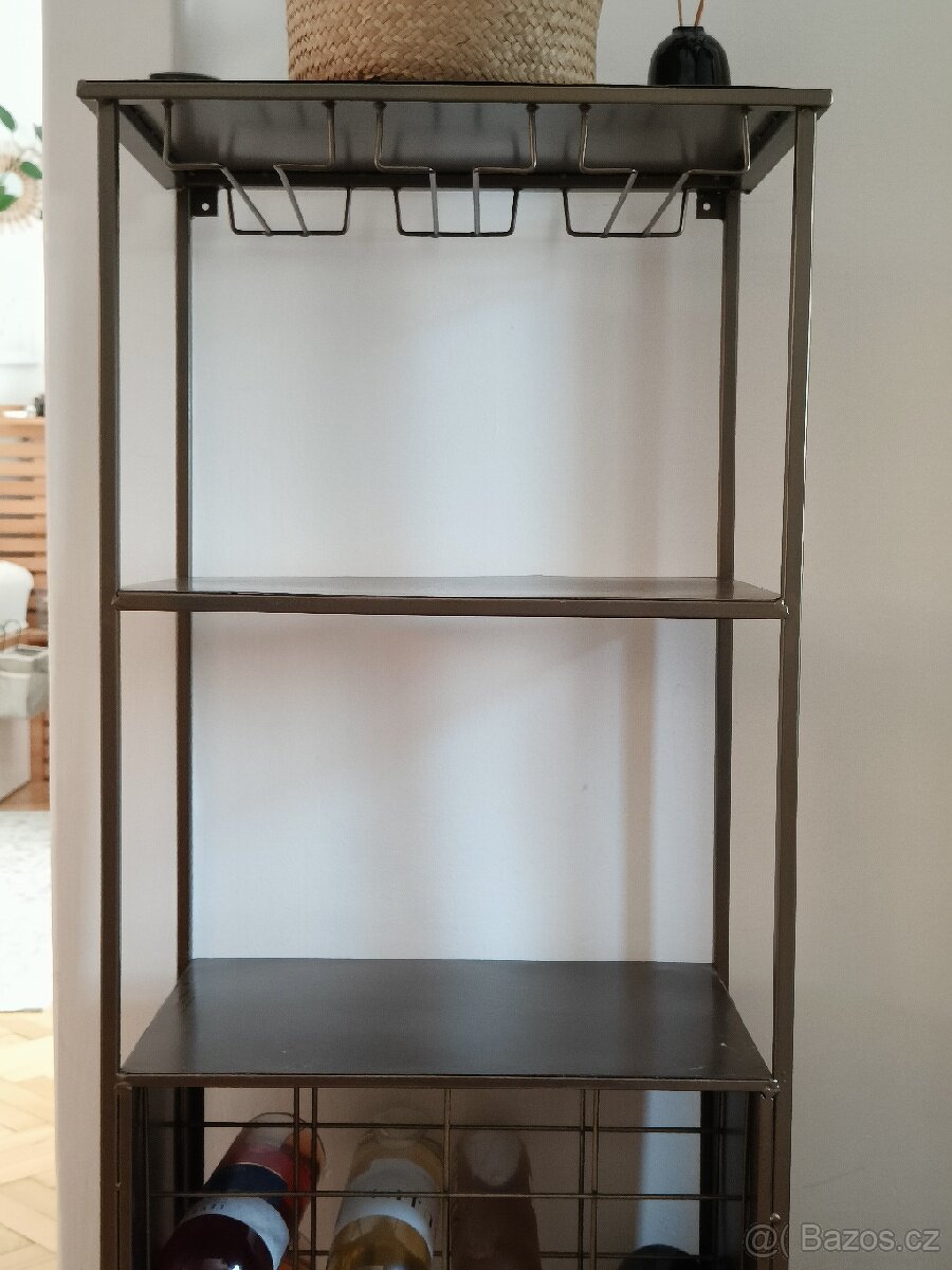 Mosazná vinotéka na 16 lahví - 3