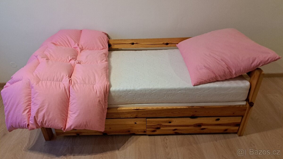 Postel + matrace 180x80 + peřina - 3