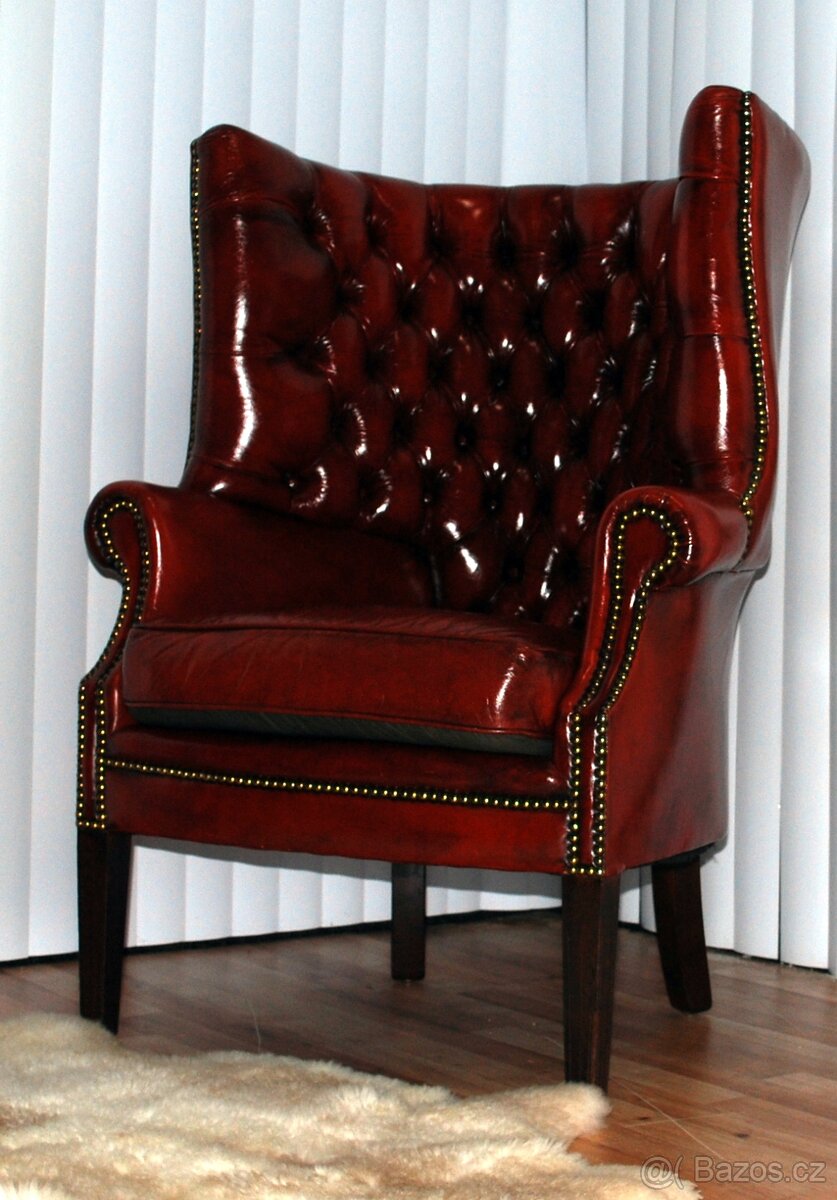 CHESTERFIELD BARREL BACK CHAIR - 3