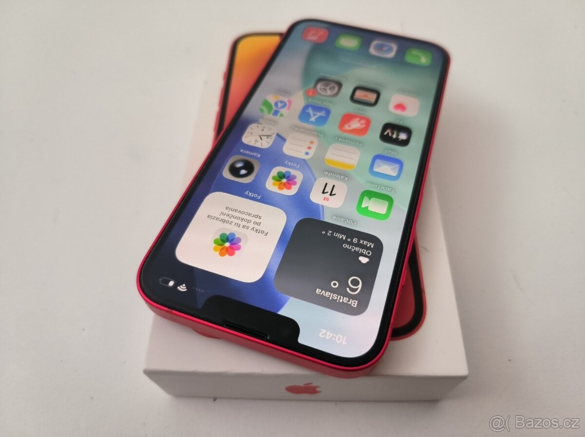apple iphone 14 128gb Red / Batéria 100% - 3