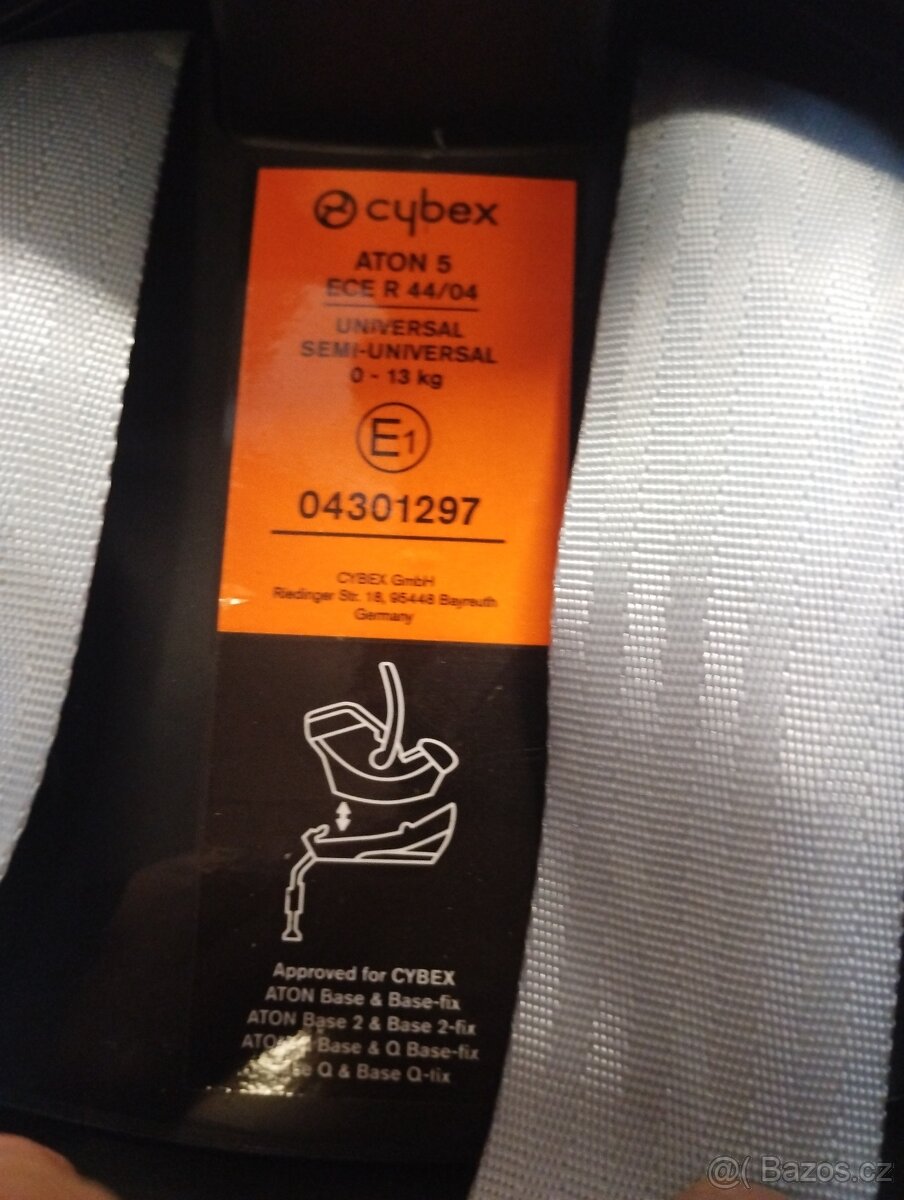 Autosedačka Cybex aton 5, 0-13 kg - 3