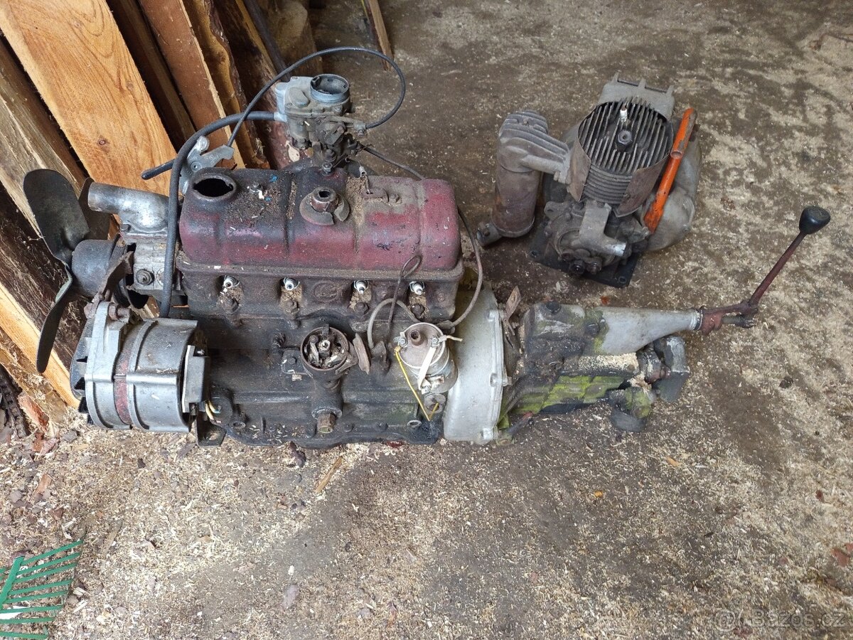 Motor převodovka škoda a motor PF 62 - 3