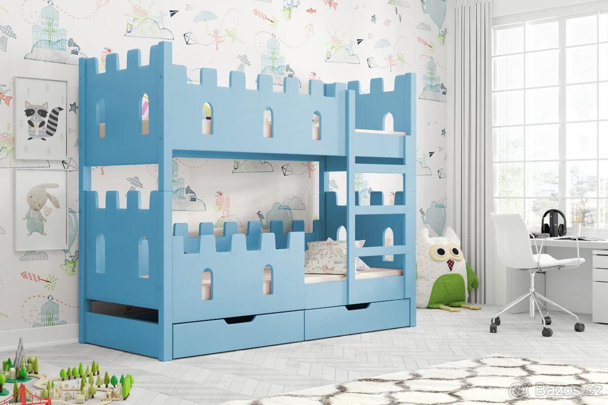 Dětská patrová postel Zámek - 3