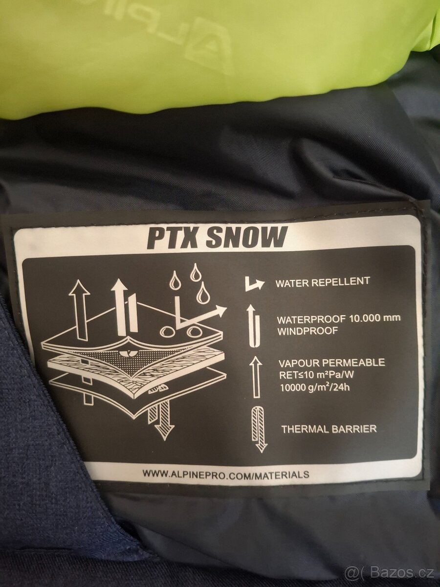 Lyžařská bunda Alpine Pro velikost 140/146 - 3
