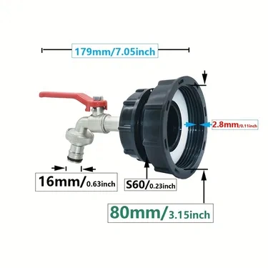 Ibc redukce S75x60 jemný závit - 3
