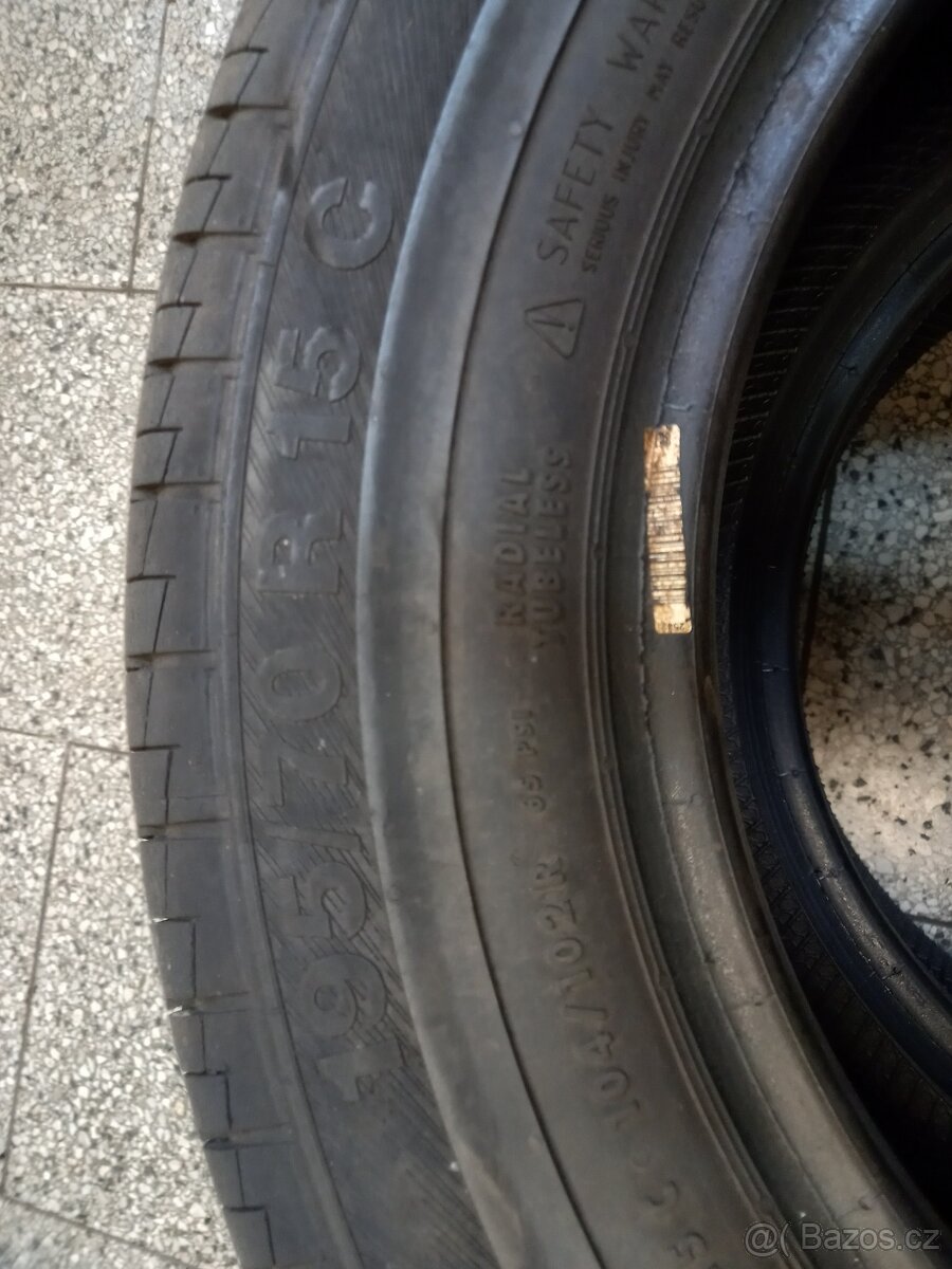 Letní pneu 195/70/15c - 3