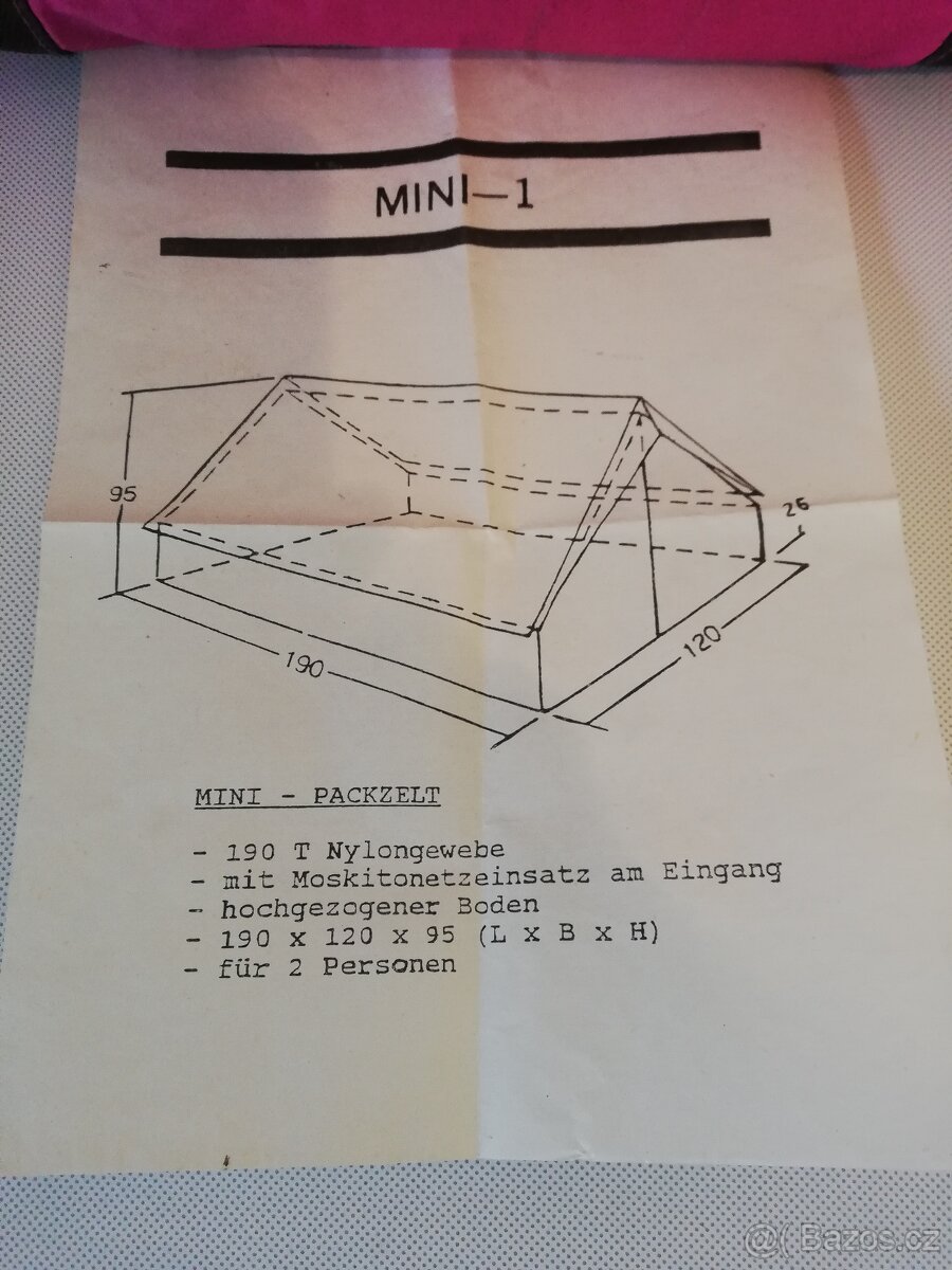 Malý stan MINI Packzelt - 3