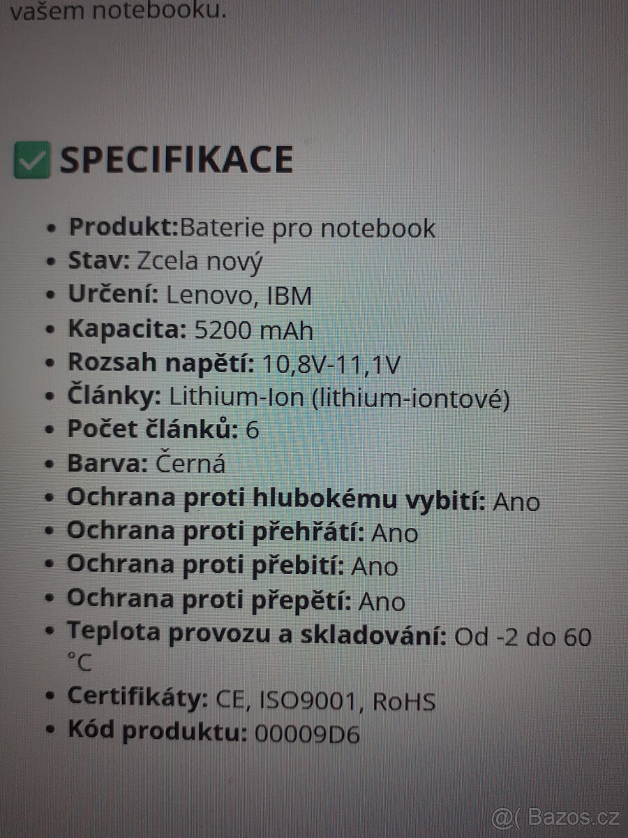 baterie pro Lenovo T410 T420 T510 T520 W510 W520 L510 L520 - 3