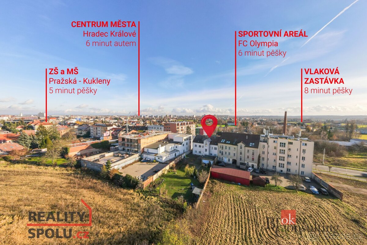 Prodej, komerční/činžovní dům, 536 m2, Pražská třída 7/64, K - 3