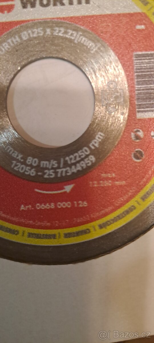 Diamantový kotouč Wurth 125mm - 3