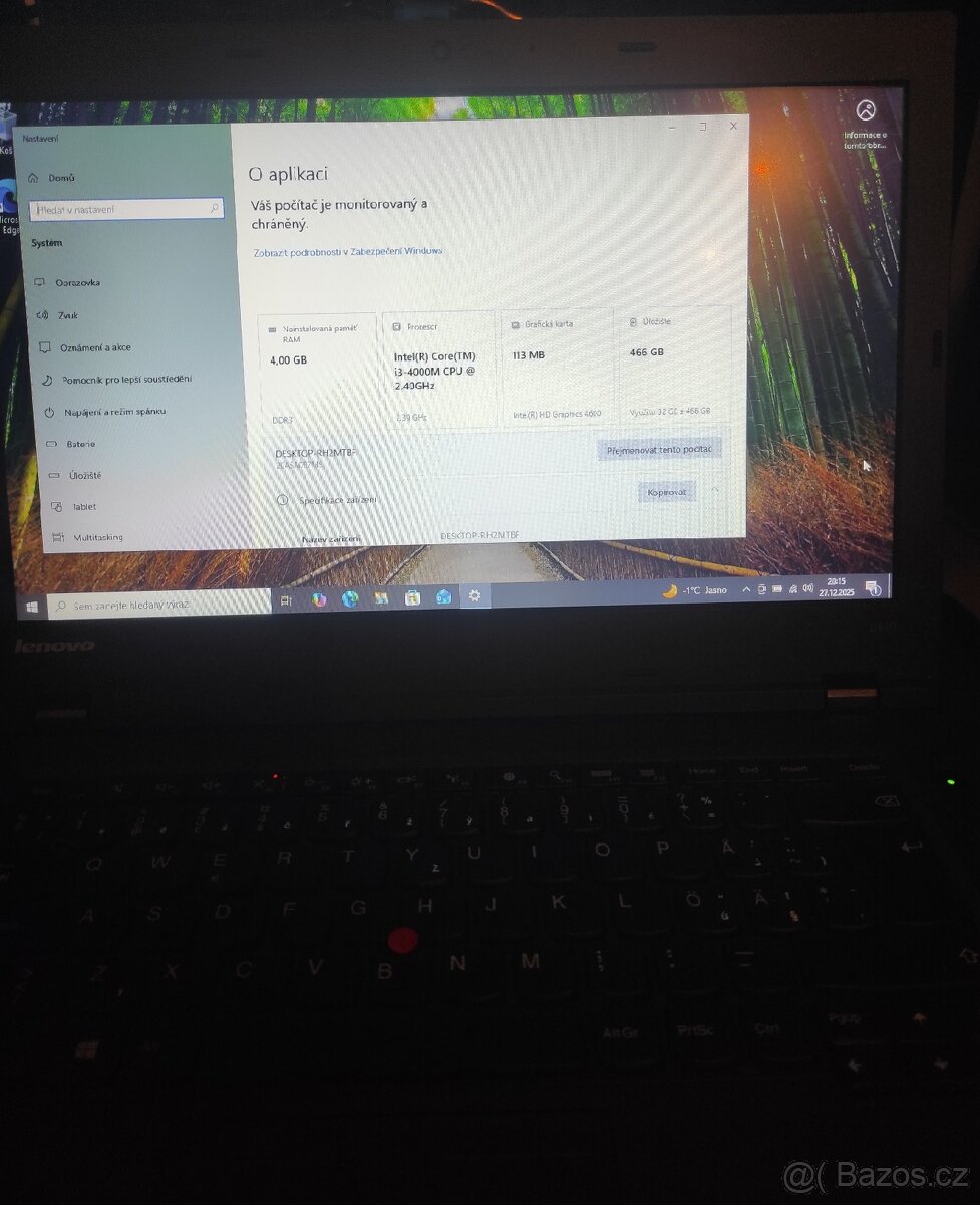 Notebook Lenovo ThinkPad L440 s nabíječkou
- 3