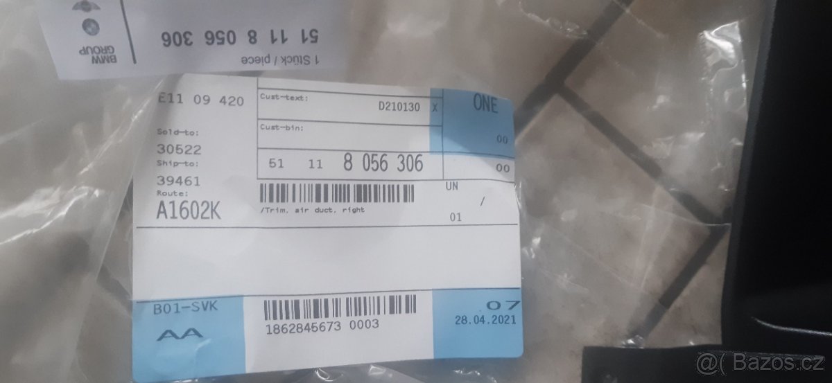 BMW X5 r.v.2014 kryt vzduchového kanálu - 3