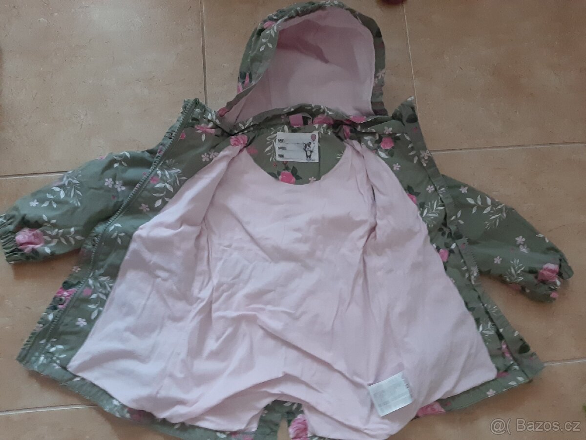 Jarní/podzimní bunda s květy - 3