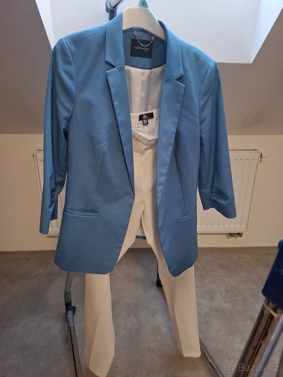 Bile chino kalhoty - 3