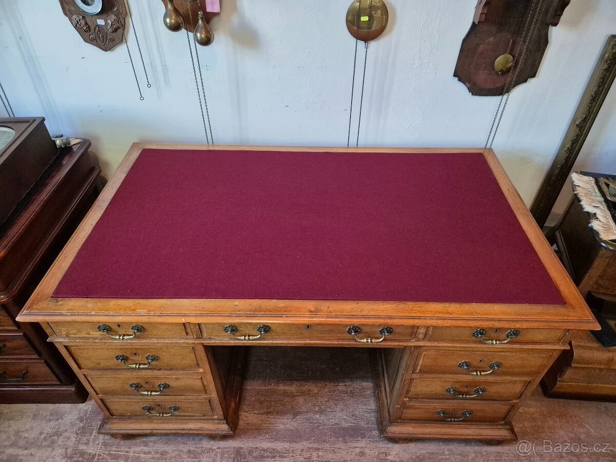 LUXUSNÍ STAROŽITNÝ PSACÍ STŮL - PROSTOROVÝ - 3