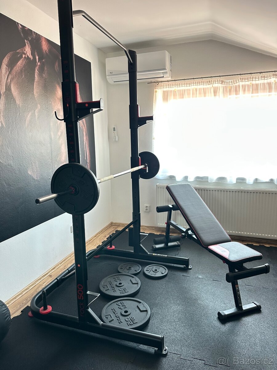 Posilovací věž Rack 500 + lavice a příslušenství - 3