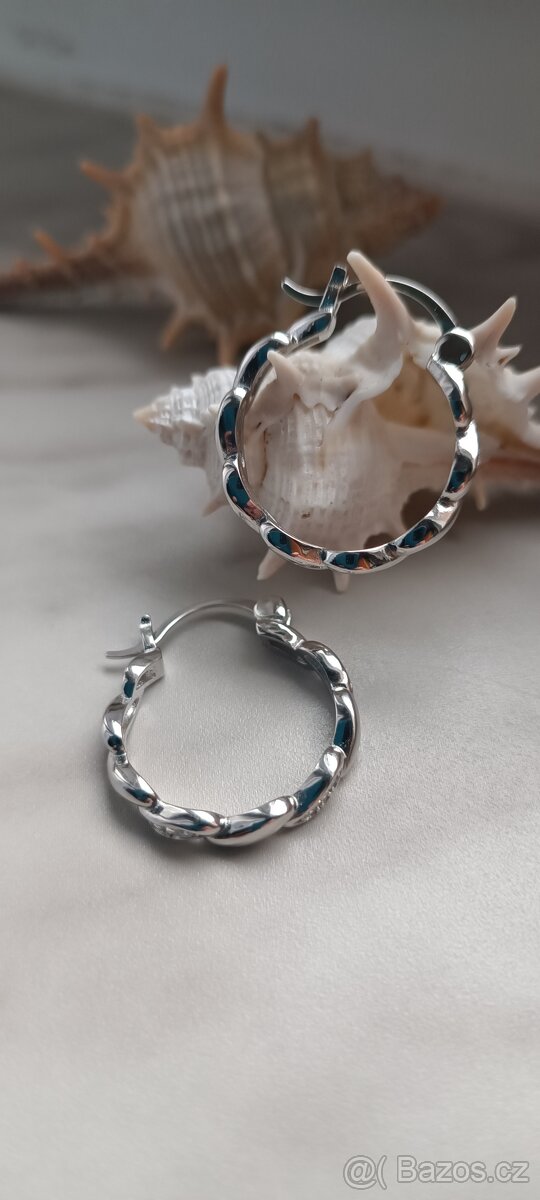 Náušnice stříbro - 3