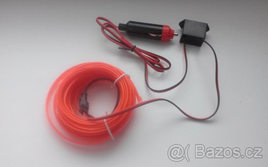 NEONOVÝ TUNING SVÍTÍCÍ KABEL / DRÁT - 5 metrů - 3