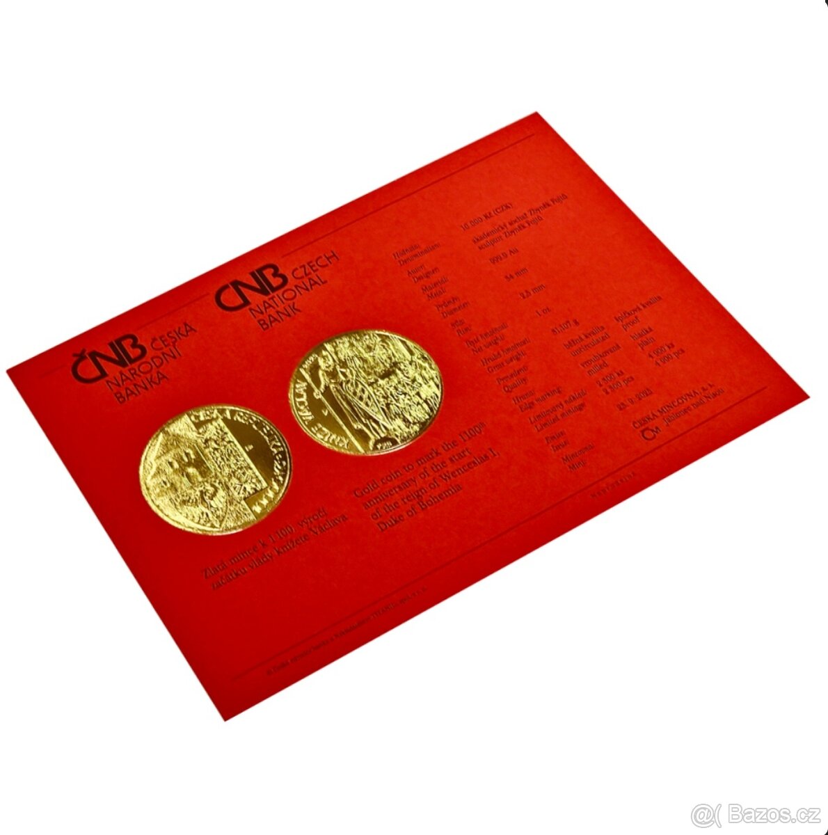 Mince 10 000 Kč sv. Václav - proof - 3