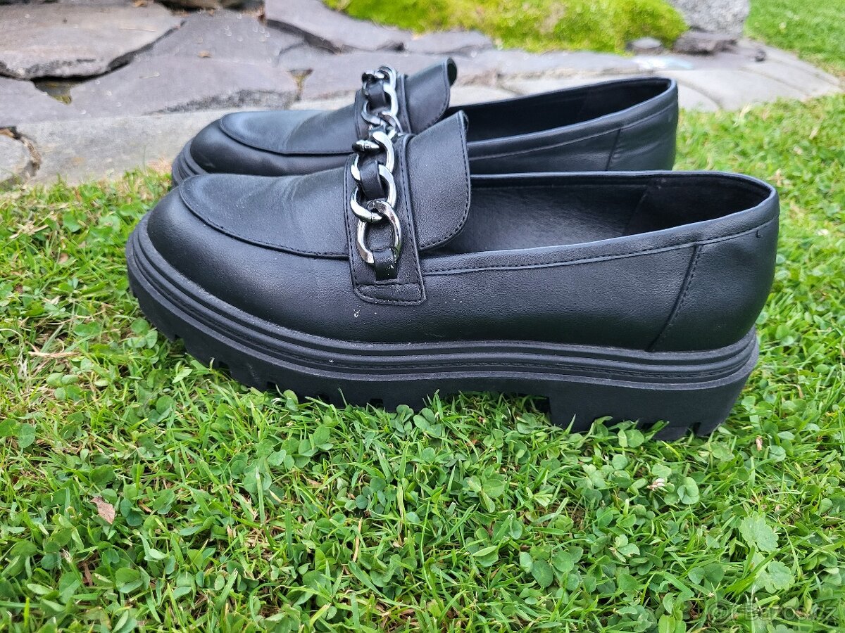 MOKASÍNY zn.CATWALK vel.41 ČERNÉ MODERNÍ - 3