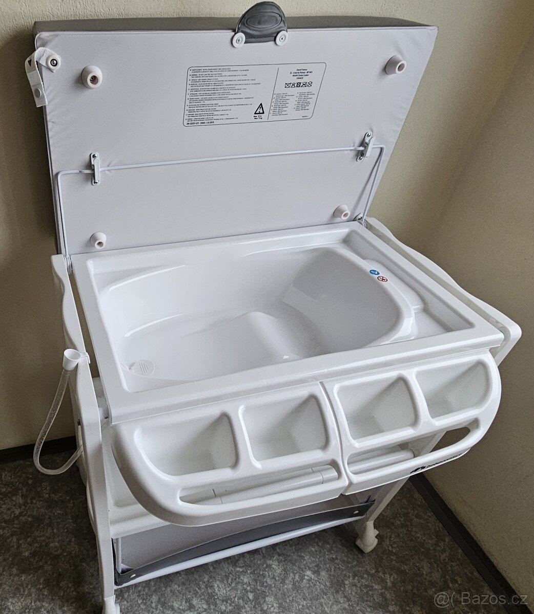Přebalovací pult s vaničkou BEBECONFORT, téměř nový. - 3