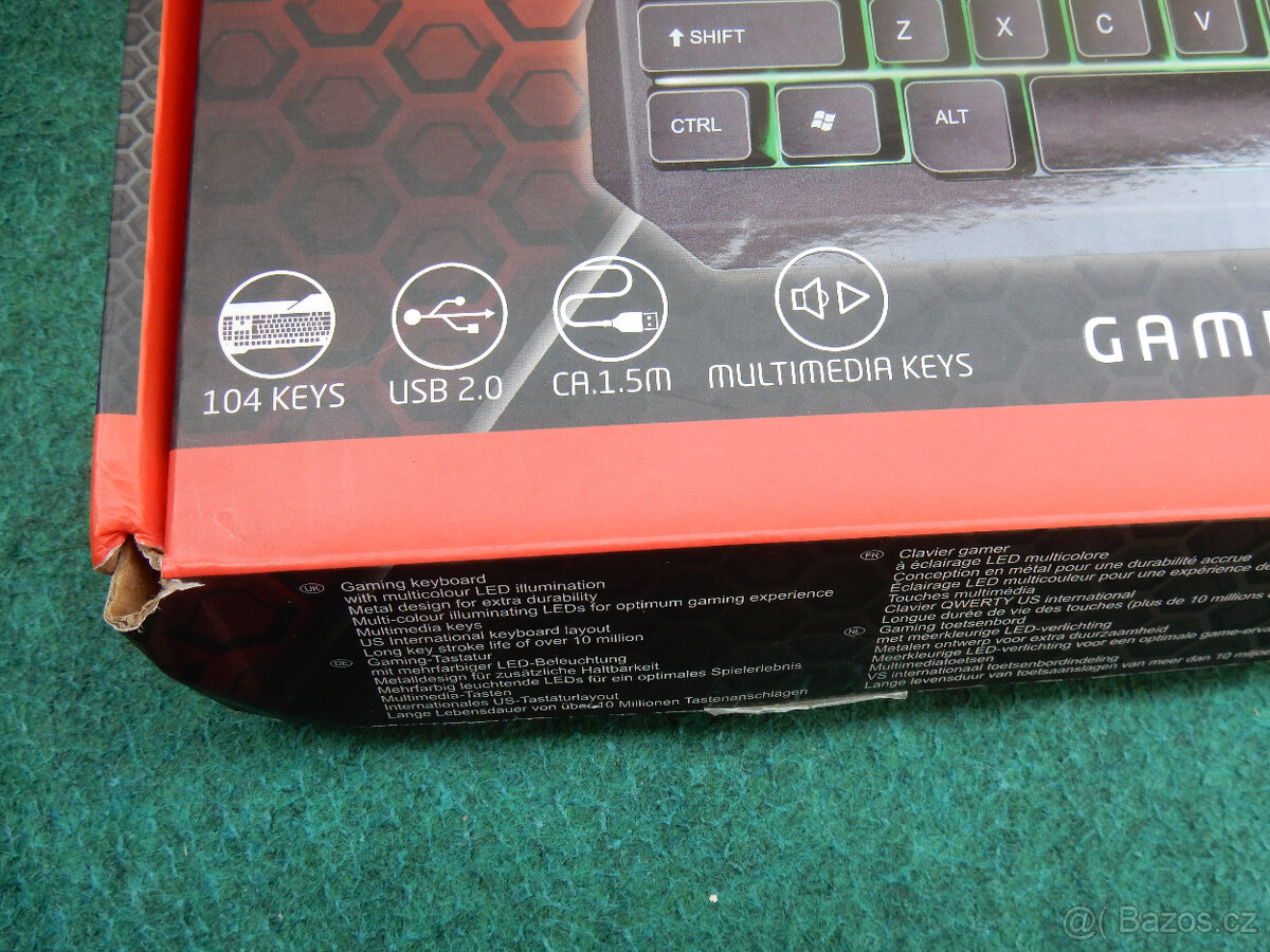 Herní podsvícená klávesnice no fear - 3