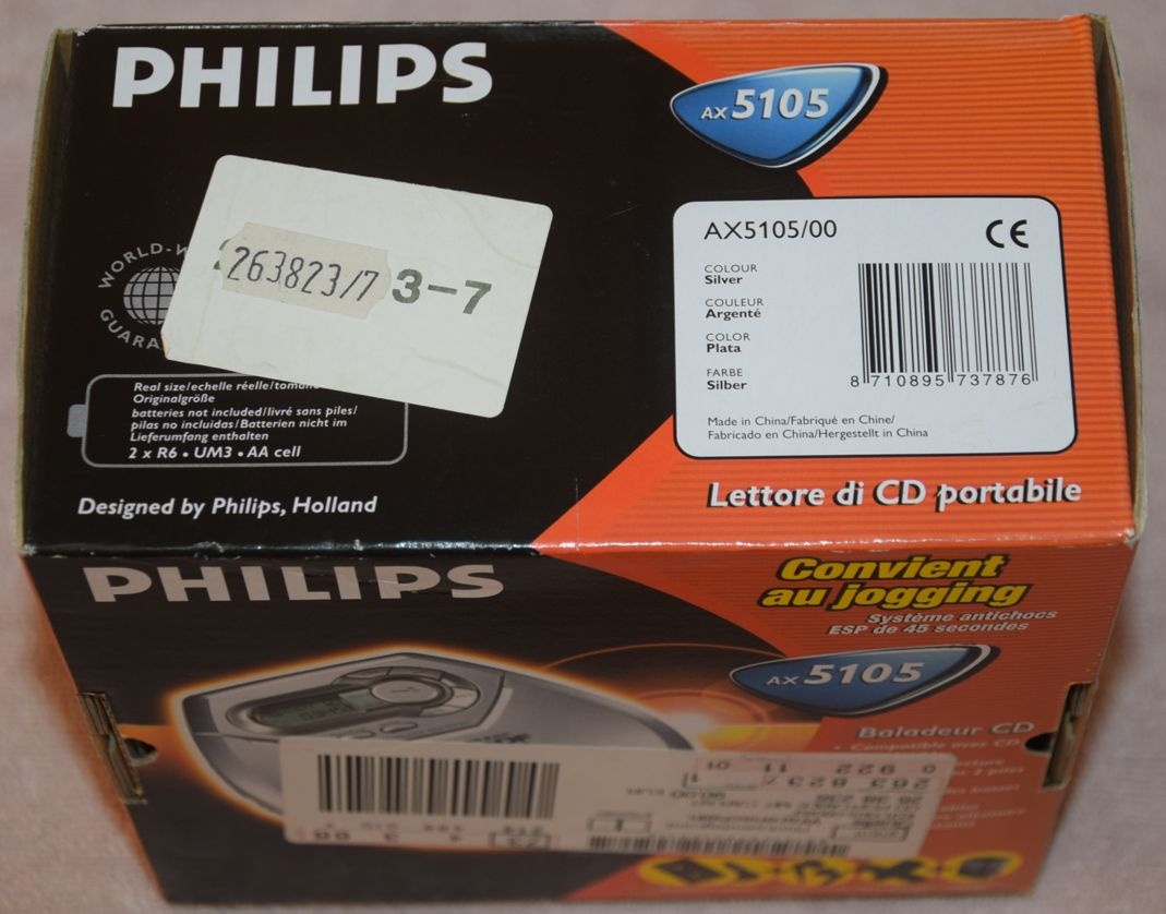CD přehrávač Philips AX-5105, mnoho příslušenství, nový - 3