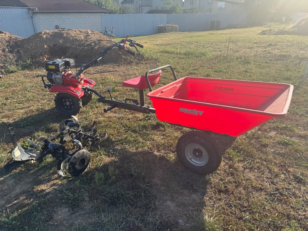Kultivátor/malotraktor HECHT 7970 + vozík a příslušenství - 3