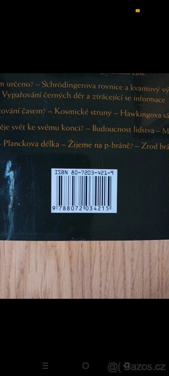 Kniha VESMÍR V KOSTCE Stephen Hawking - 3