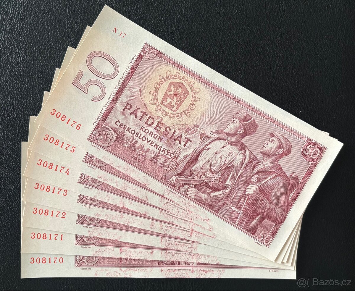 Bankovka 50Kčs 1964 - 3