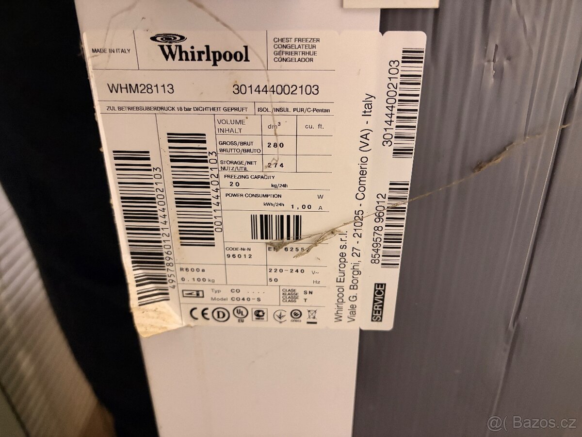 Pultový mrazák 280l - 3