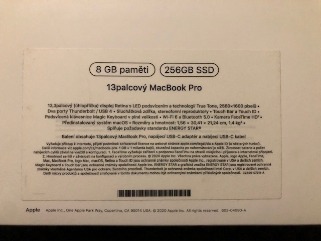 MacBook Pro 13 - 8 GB, 256 GB SSD - 3