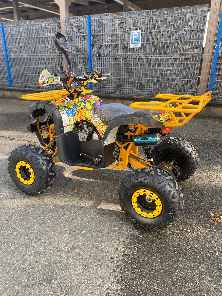 Dětská čtyřkolka Toronto 125cc - žluté grafity - 3