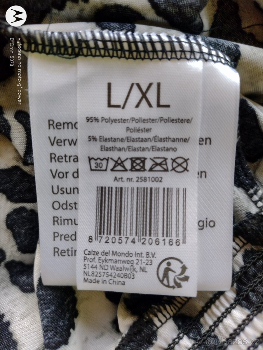nový dámský leopardí overal Calze del Mondo v.L-XL/40-42 - 3