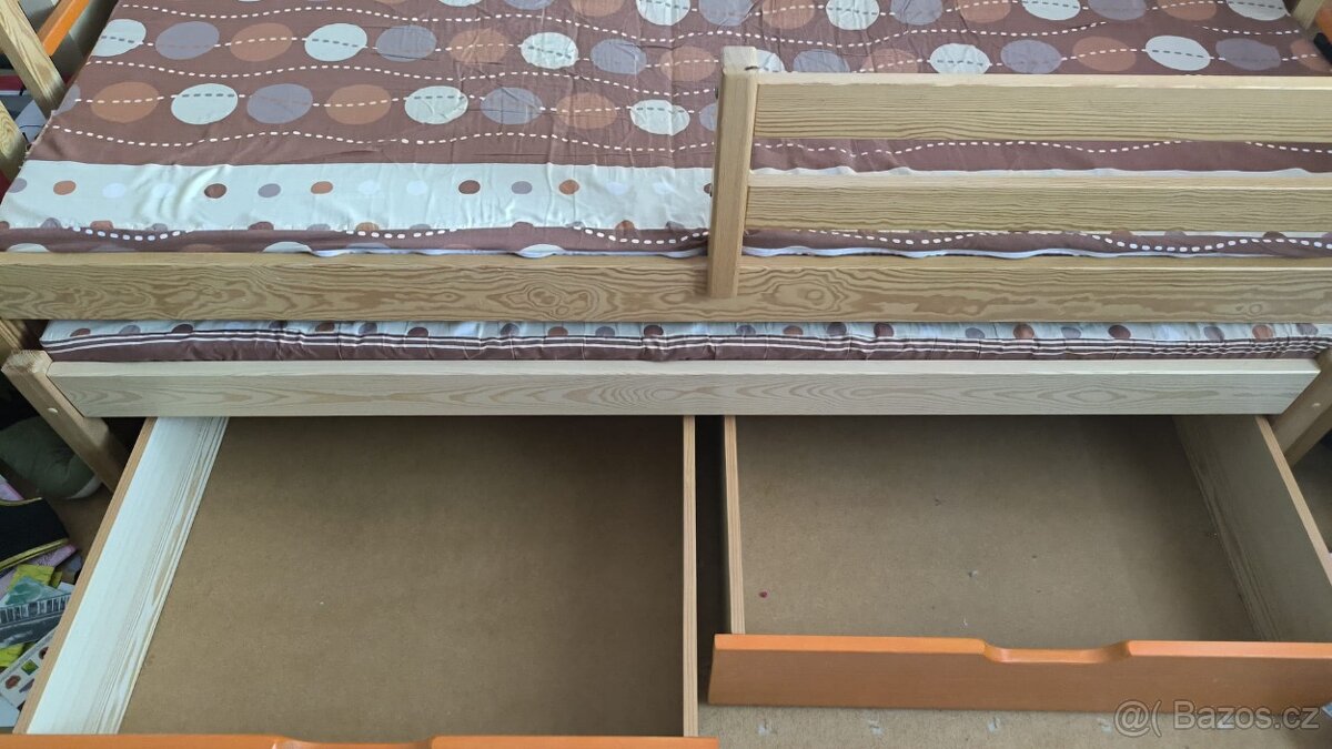 Praktická dětská dvoupostel 6-14 let 80x180cm - 3