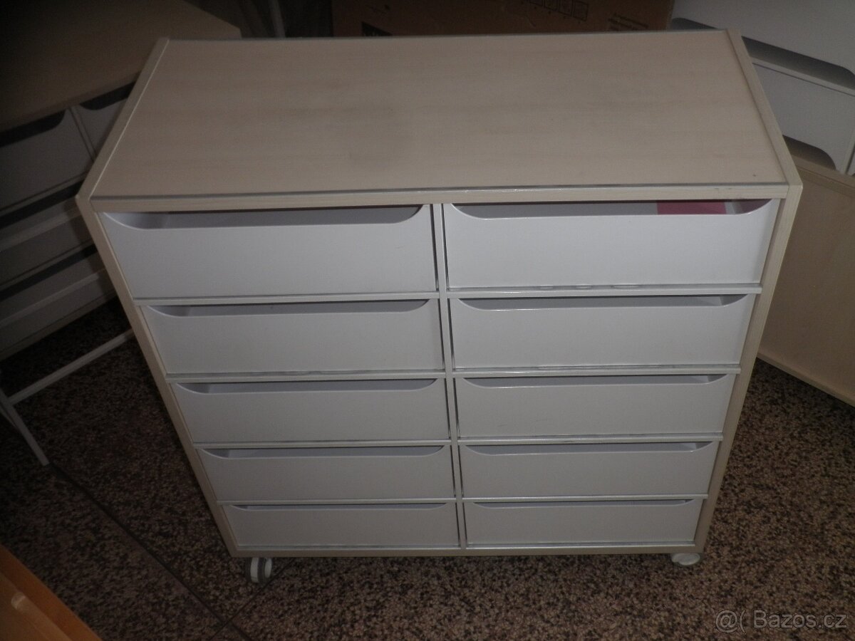 Vysoká oboustranná komoda s boxy - 3