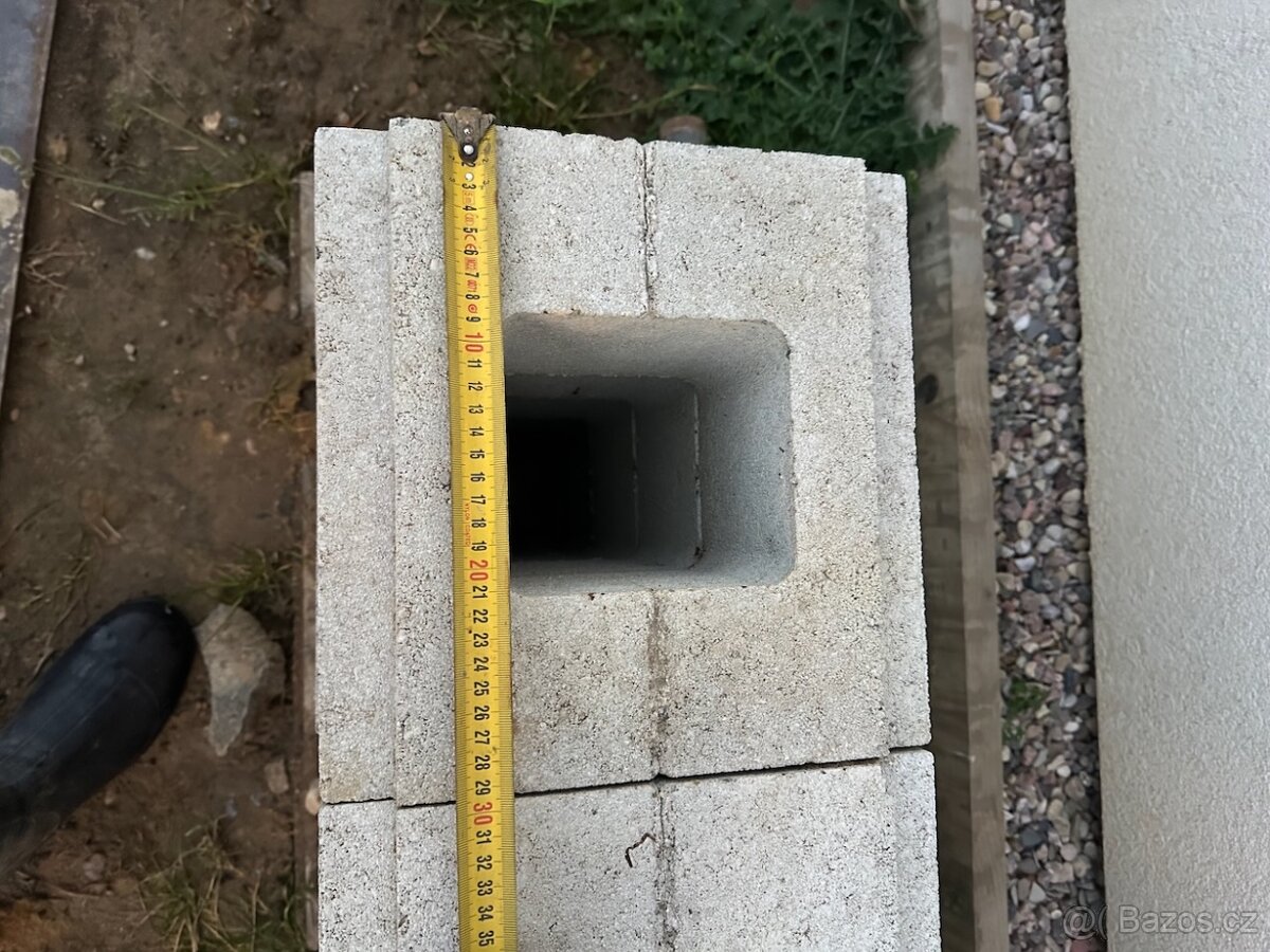 Plotové tvárnice - Line block bílá (Presbeton) - 3